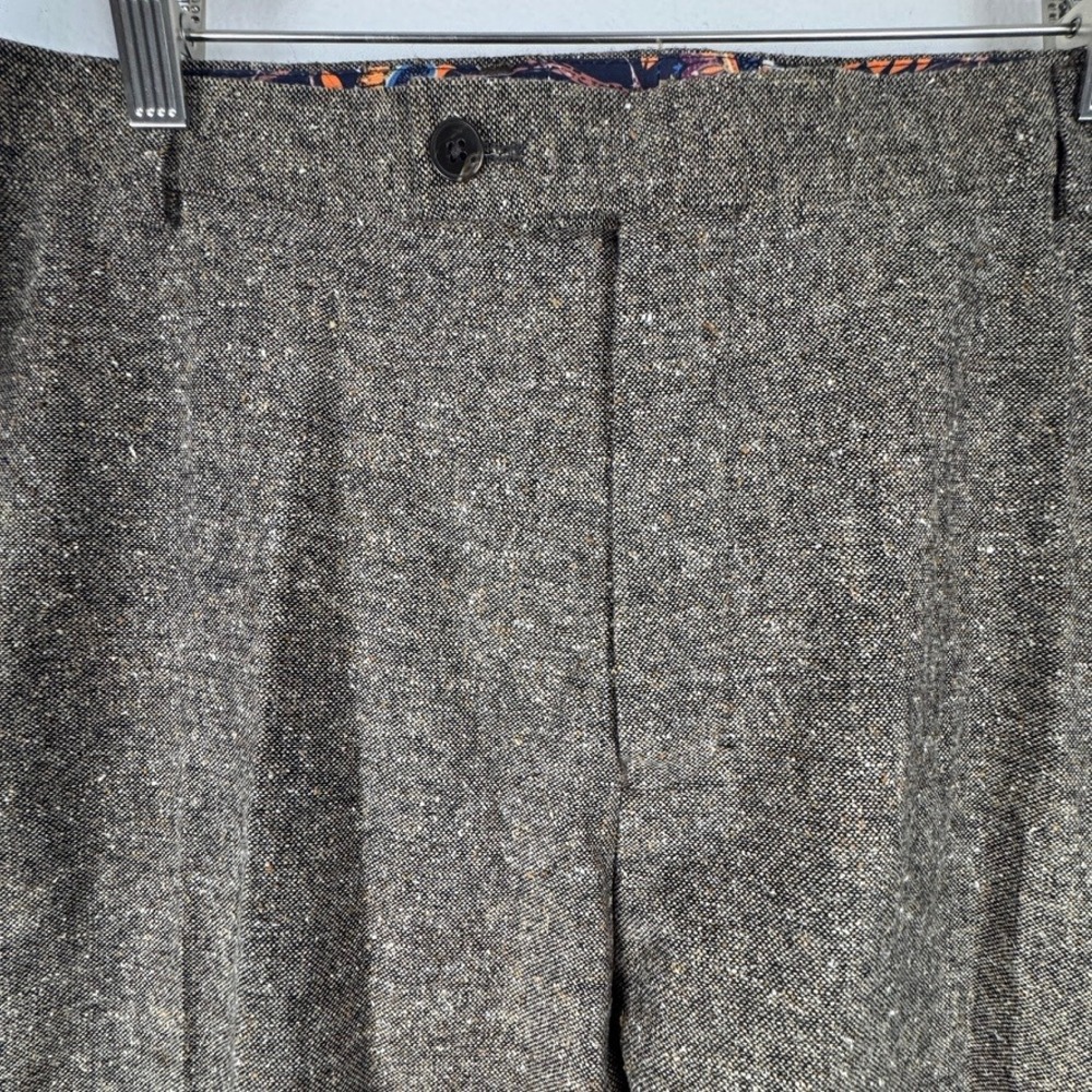 Paisley & Gray Mens Brown Tweed Wool Blend Dress Pants 44x32 NWT 5440P - Picture 6 of 8